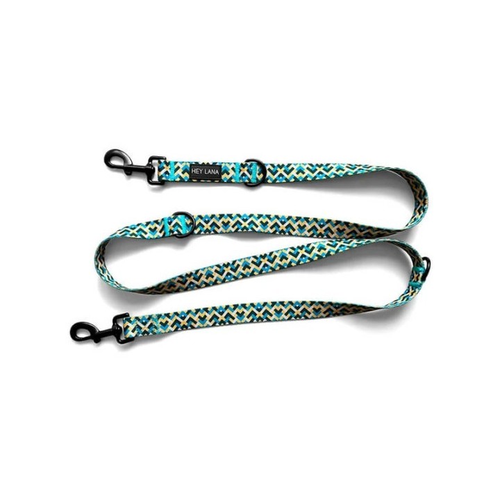 Hey Lana Führleine – Kunterbunt – 3 -fach verstellbar gelb/ grün 1,8 m, 1,5 cm