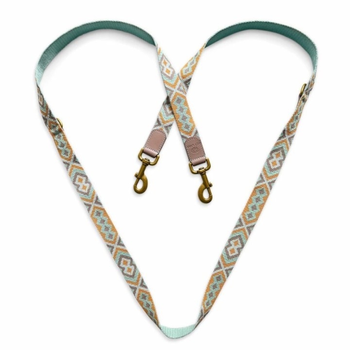 Hey Lana Premium Führleine – 3-fach verstellbar mintgrün 2 m, 2 cm