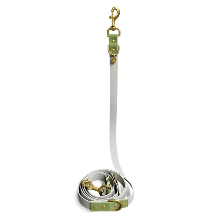 Hey Lana Führleine – Outdoor FLEX – 3-fach verstellbar grau/ grün 2,5 cm