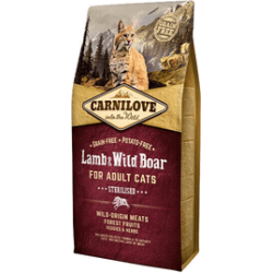 CARNILOVE Lamb & Wild Boar Sterilised Cat Adult 2kg