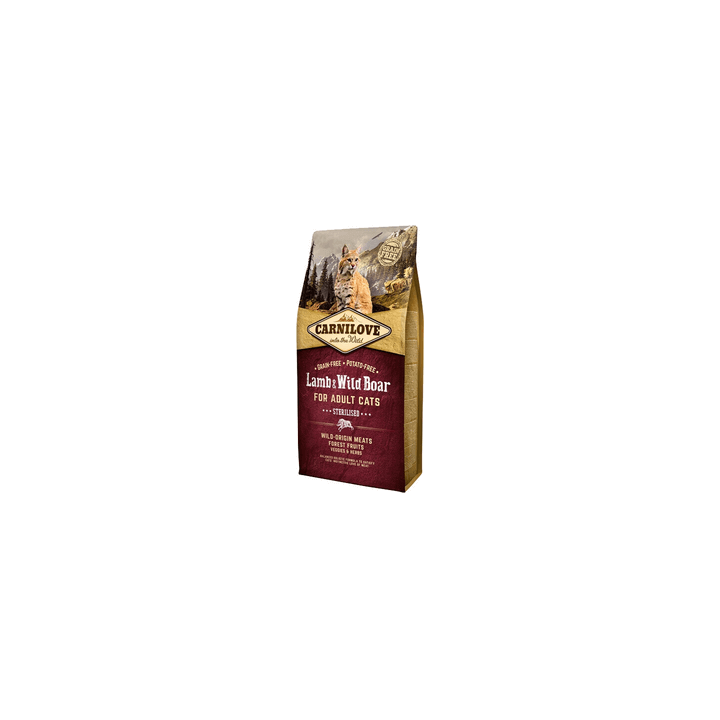 CARNILOVE Lamb & Wild Boar Sterilised Cat Adult 2kg