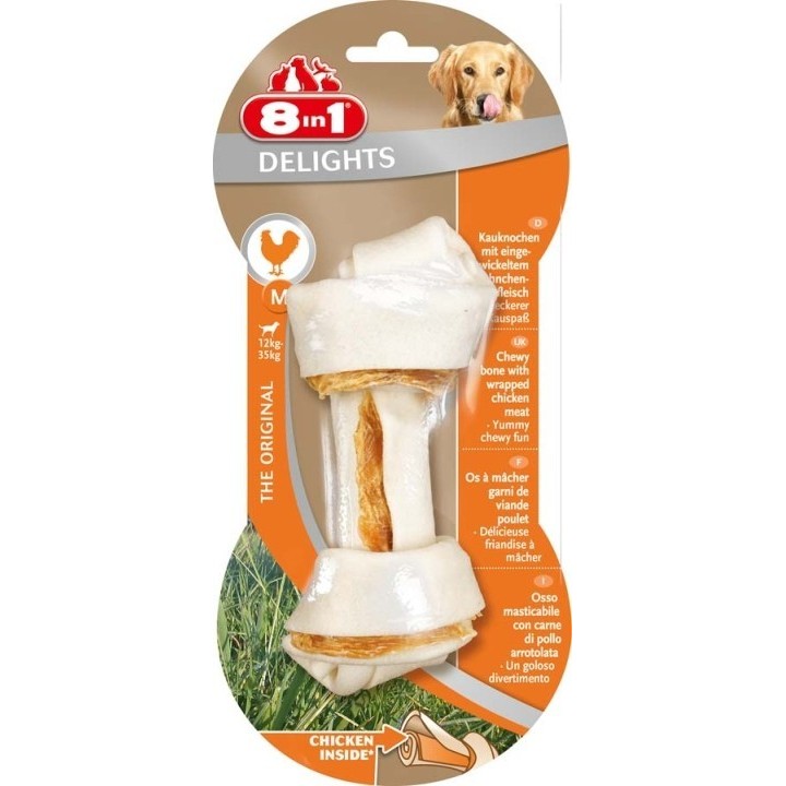 8IN1 Delights bone M mit Huhn 2 Stück
