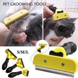 Haustierbürste Katzenhaarentferner Werkzeuge Hund Katzen Fellpflegebürste Kamm Haustiertrimmer Produkt Fellpflegewerkzeuge S