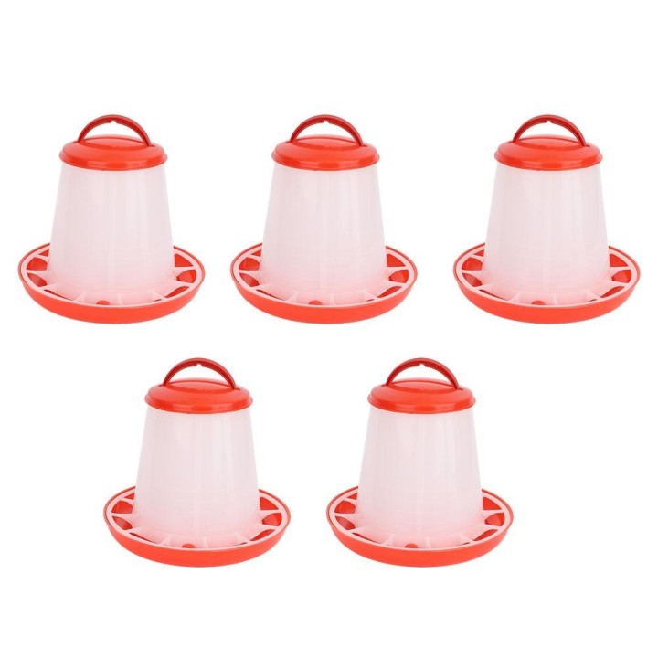 5 STÜCKE 1,5 kg Huhn Vogelfutter Futterwasser Automatische Trinkeimer