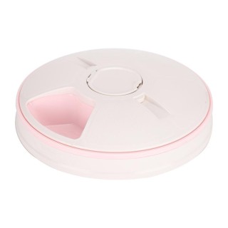 Automatischer Futterspender für Haustiere, digitaler Timer, Hunde, Portionskontrolle, Trockenfutterspender, Nassfutter, 6 Mah