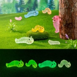 Dekorative Miniatur-Raupe, süße Mini-Raupe, Ornament für Aquarium L violett