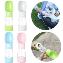 Katzenwasserflasche, Welpen-Trinkfutter-Futterspender für kleine und mittelgroße Hunde, Katzen, tragbarer Hundebecher für den