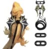 Bartagame-Leine für Eidechsen – 3er-Pack, Dinosaurier-Flügel-Echsengeschirr, Leine für Bartagame-Eidechsen-Reptilien 1set gol