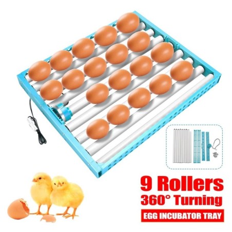 220V Automatische Hühnereier Turner Inkubator Ente Wachtel Vogel Geflügel Eier Tablett 360 Grad Bauernhof Inkubation Werkzeug