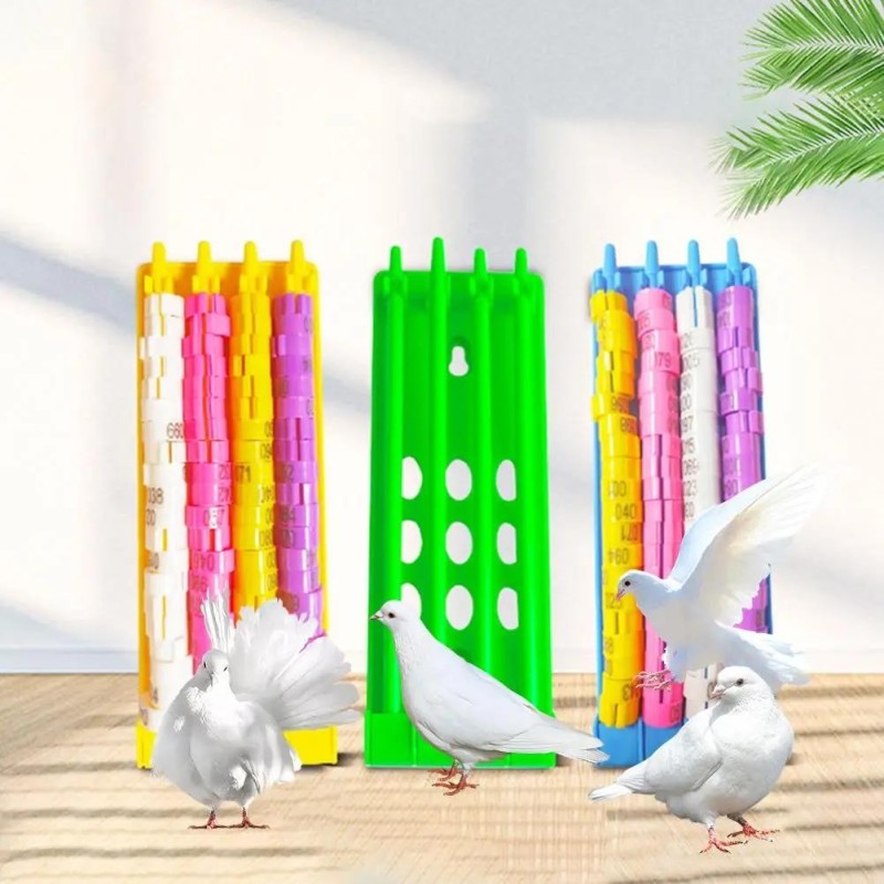 Vögel Taube Papagei Ringe Stehen Vögel Training Artikel Neue Brieftaube Fuß Ort Taube Bein Ring Halter Bands Rack blau
