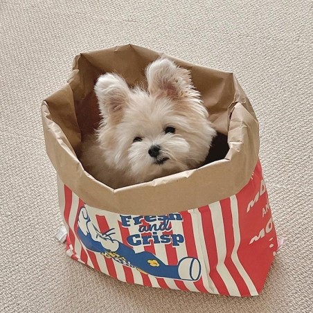 Kreatives süßes verstecktes Futter für Haustiere, Katzen und Hunde, Kraftpapier, Popcorn, Papiertüte, Puzzle, Dekompressionsg