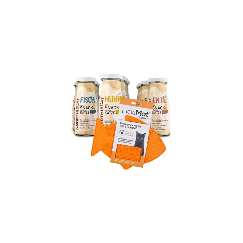 SmoothieCat Mix + Lickimat Orange