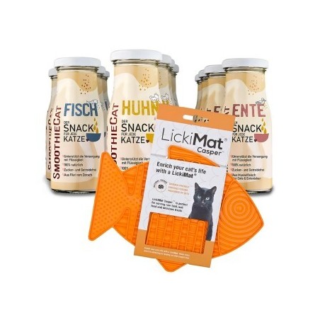 SmoothieCat Mix + Lickimat Orange