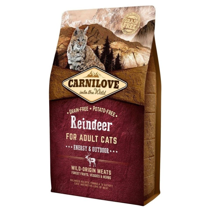 CARNILOVE Cat Energy & Outdoor Reindeer 6 kg