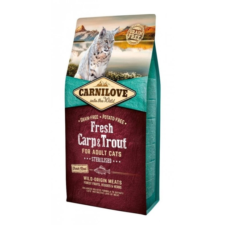 CARNILOVE Katze Fresh – Carp & Trout Sterilised 6 kg