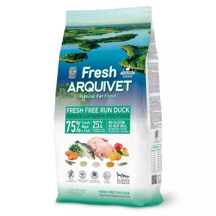 ARQUIVET Fresh Halbfeuchtes Hundefutter Ente mit Meeresfisch 10 kg