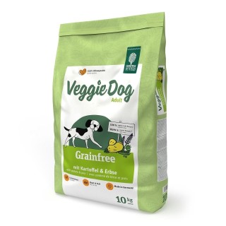GREEN PETFOOD VeggieDog Grainfree mit Kartoffeln und Erbsen 10kg