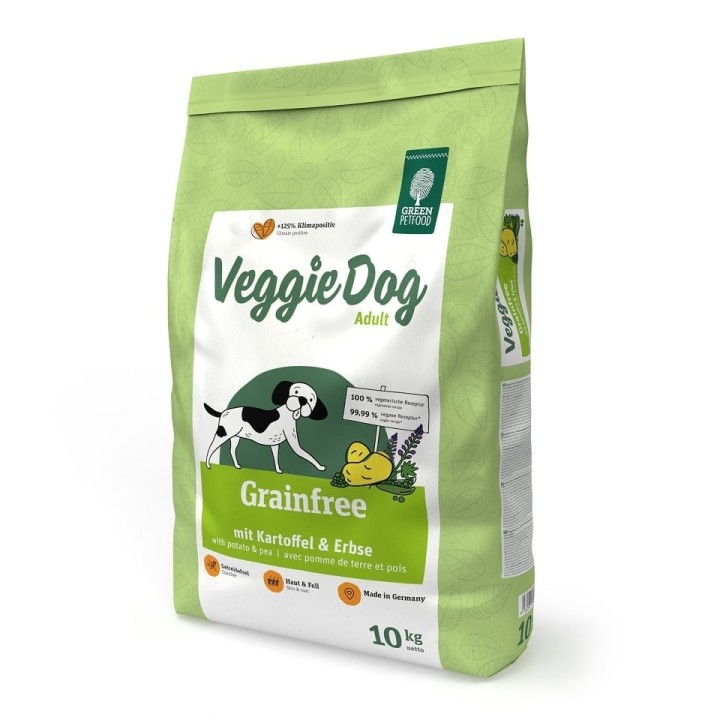 GREEN PETFOOD VeggieDog Grainfree mit Kartoffeln und Erbsen 10kg