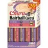 INABA Churu Cat Hairball 20x14g Thunfisch und Hühnercreme Katzenleckerli