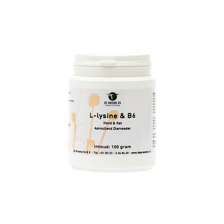 Groene Os L-Lysine B6 - Hund/Katze - 100 g