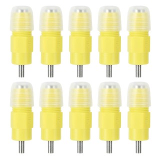 10 Stück abnehmbare automatische Hühnertrinker Wassernippel Geflügelbedarf für Vierkantrohr