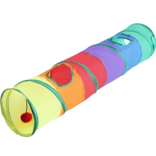 120CM Pet Products New Rainbow Direct Katzentunnel Puzzle Katzenspielzeug Faltbarer Katzentunnel 1
