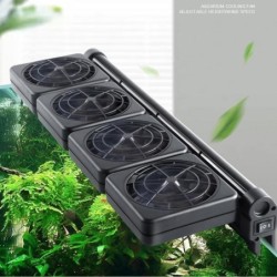 Aquarium-Fischtank-Kühllüftersystem, Kühlersteuerung, reduziert die Wassertemperatur, 1/2/3/4 Lüfterset, Kühler, Meeresteich-
