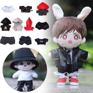 Zubehör für 1/12BJD Puppen Puppen Hoodies Kleidung Sweatshirt Outfits Puppen Tops Handgemachte Hoodies 9
