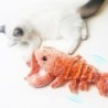 Elektrisches Katzenspielzeug zum Springen, Garnelen, bewegliche Simulation, Hummer, tanzendes Plüschspielzeug für Haustiere,