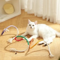 Katzenspielzeug, interaktives Molar-Baumwollseil-Spielzeug, Silvervine, Katzenspielzeug, sauberes Maul, Kätzchen-Spielspielze