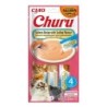 INABA Churu Cat Salmon with Scallop 4x14g cremiges Katzenleckerli mit Lachs- und Muschelgeschmack