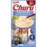 INABA Churu Cat Senior Tuna 4x14g Cremiges Leckerli mit Thunfischgeschmack für ältere Katzen