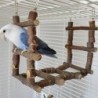 Gute, natürliche und langlebige Vogelständer-Plattform aus Holz für Haustiere, Leiter für Papageien, Trainingsspielzeug für V