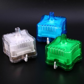 Pneumatischer biochemischer Aktivkohlefilter für Aquarien im Mini-Aquarium (blau)