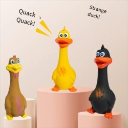 Haustiere Hundespielzeug Schreiendes Huhn Squeeze Sound Spielzeug Gummischwein Ente Quietschendes Kau-Bissresistentes Spielze