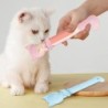 1 Stück/3 Stück Katzenstreifen-Futterlöffel, verschiebbarer Leckerli-Löffel, Squeeze-Katzenfutterspender-Löffel für Leckerlis