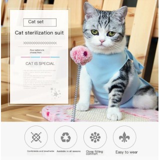 Genesungsanzug für Katzen nach Operationen, Genesungsshirt für Haustiere bei Bauchwunden und Hautkrankheiten, Schutz vor Wund
