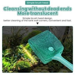Aquarium Aquarium Glas Pflanzen Reinigungsbürste Schwamm Reinigungsbürste Schwimmende Reinigung Fenster Algen Schaber Zubehör