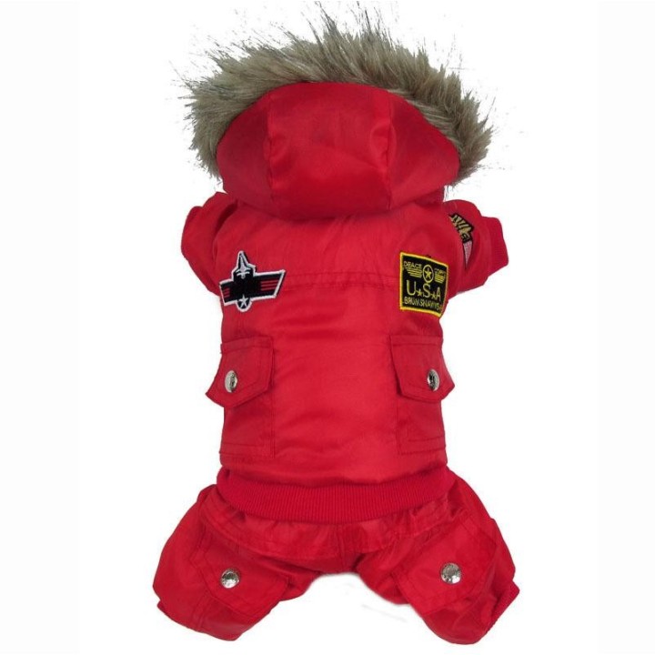Cross-Border Pet Winter Air Force Baumwollmantel für kleine Hunde Small