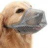 Maulkorb für Hunde, verstellbar, weiches Netzgewebe, für kleine, mittelgroße und große Hunde, verhindert Beißen und Kauen, at