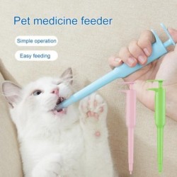 Medikamentenspender, tragbarer, multifunktionaler Pillenwerfer, für Katzen und Hunde, Spritzenspender, Heimtierbedarf rosa