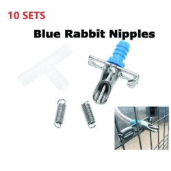 10Sets Kaninchen Wasser Nippel Trinker Feeder Automatische Waterer Guinea Frettchen Mäuse rot