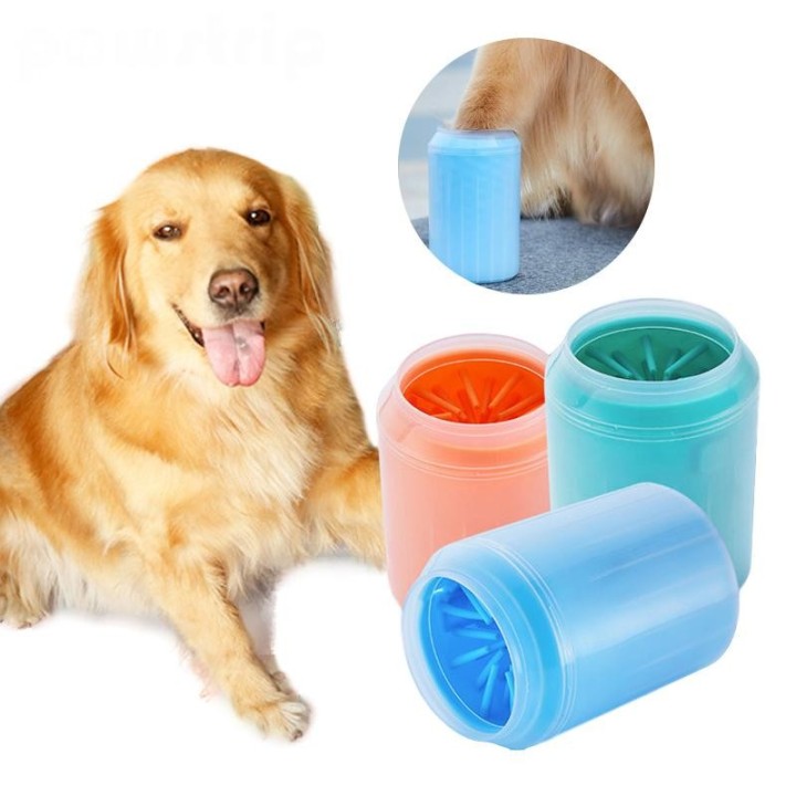 Haustier-Fußwaschbecher, Silikon-Hundepfotenreinigerbecher, weiche Kämme für die schnelle Reinigung von Hunden, Katzen, Schmu