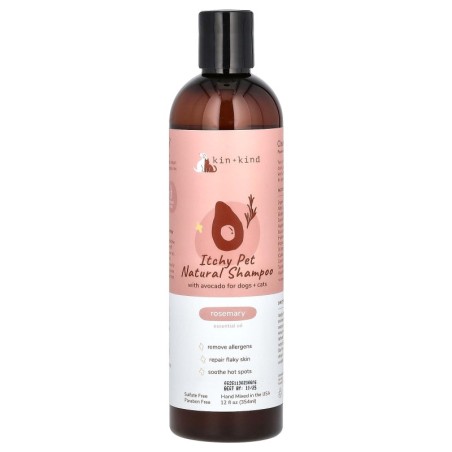 Kin+Kind, Natürliches Shampoo gegen juckende Haustiere, mit Avocado, für Hunde und Katzen, Rosmarin, 12 fl oz (354 ml)