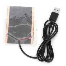 USB-Heizfolie, Kohlefaser, biegefest, Heizung, geeignet für Reptilienhandschuhe