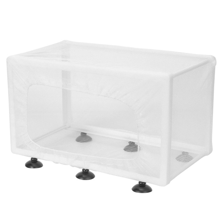 Aquarium Fisch Zucht Box Isolation Box Züchter Brüterei Inkubator mit SaugnapfL