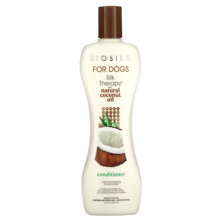 Biosilk, Seidentherapie, mit natürlichem Kokosnussöl-Conditioner, für Hunde, 12 fl oz (355 ml)