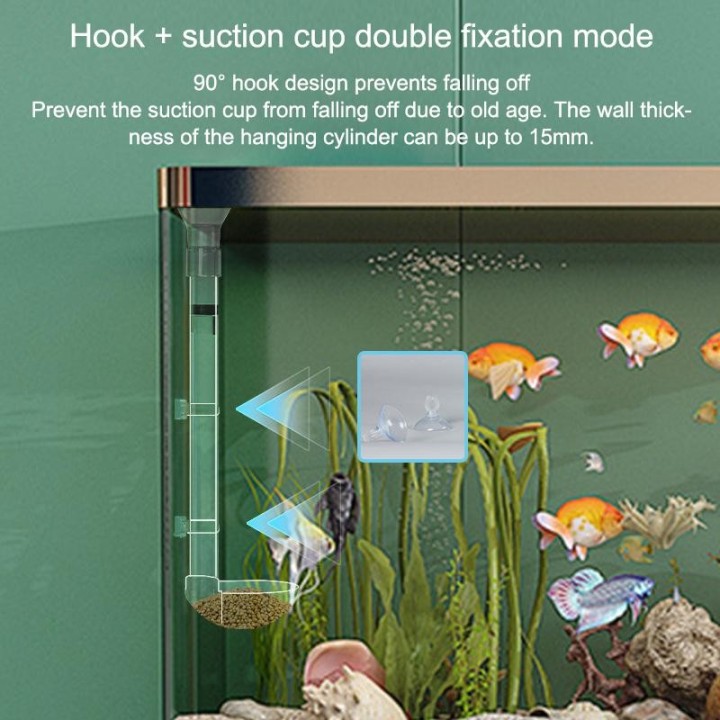 Aquarium Transparent Feeding Tube Set Aquarium Teleskop Fisch Tank Feeder Garnelen Fütterung Container Feeder Bowl Zubehör A1