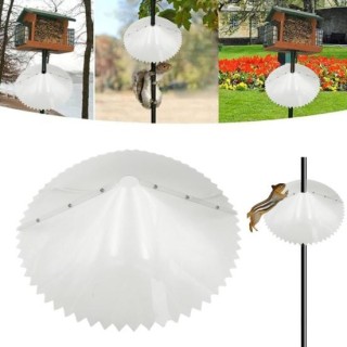 Vogelfutterstation zum Umwickeln, Eichhörnchen-Schutz mit gezackter Kante, wetterfest, zum Aufhängen im Freien, Mastmontage,