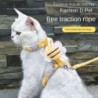 Katzengeschirr, Leine, Halsband-Set, verstellbar, Cartoon-Biene, doppellagiges Hundegeschirr für kleine und mittelgroße Haust